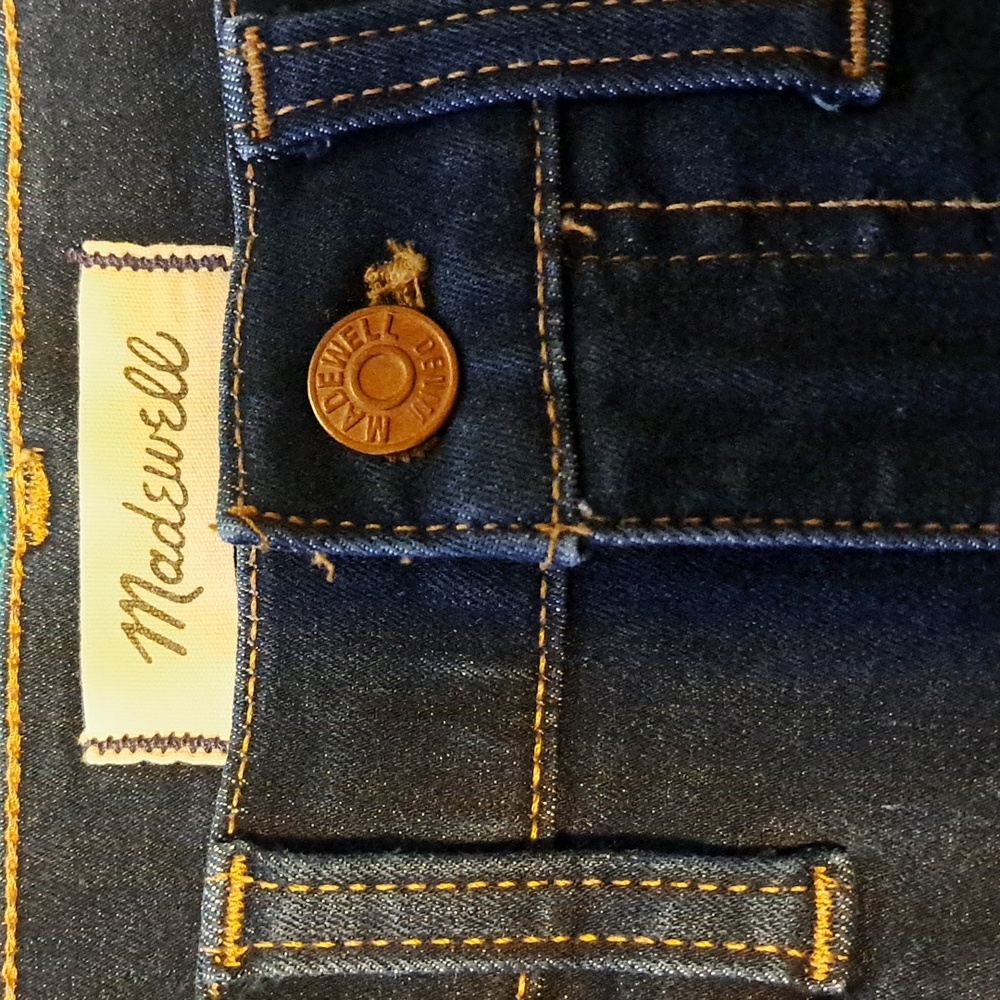 Madewell High Rise ROADTRIPPER JEGGINGS Dark Blue Jeans NEW Missing Tag Size 27.
